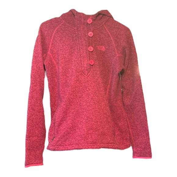 THE NORTH FACE SWEATER PULLOVER FLEECE  Jacket PINK SIZE MEDIUM - Picture 1 of 3